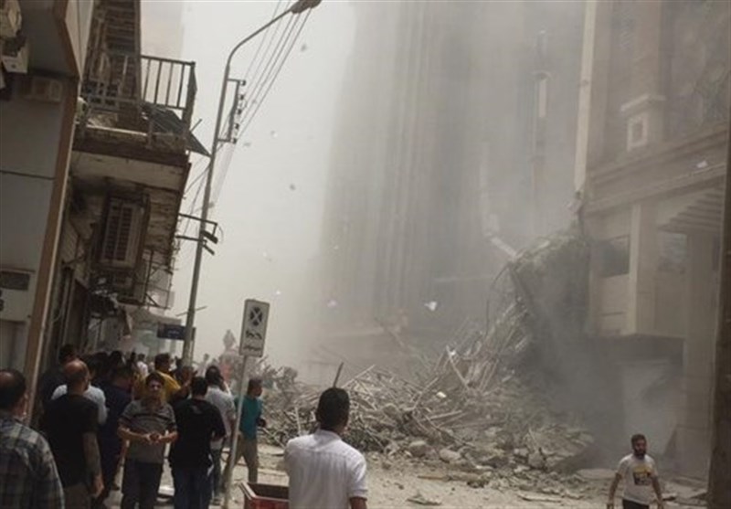 جزییات حادثه ریزش ساختمان متروپل آبادان/ مردم زیر آوار محبوس شدند +عکس و فیلم